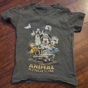Disney Animal Kingdom Tee with Characters in Green